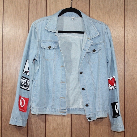G-Dragon Jackets & Blazers - K-Pop Korean Pop Denim Jean Jacket Womens Medium